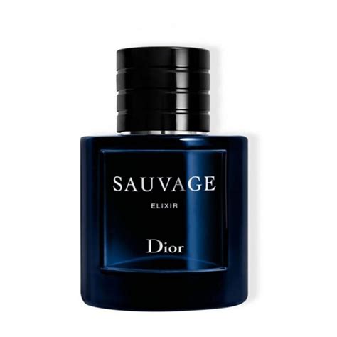 dior sauvage elixir clear bottle.